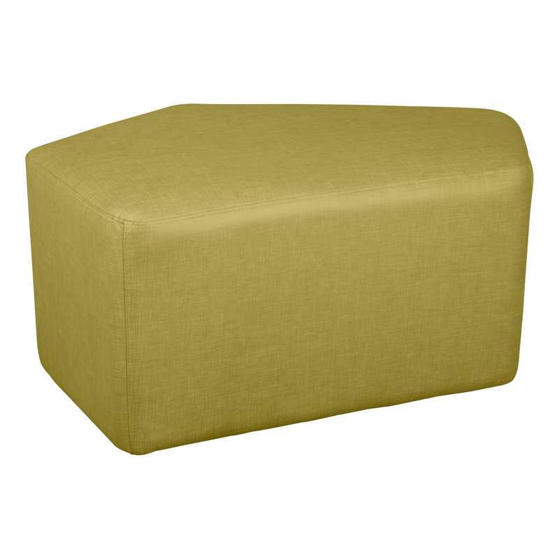 Tabouret Communedi Structuré de Learniture, H 20 po x l 39 po x P 28 po, Oui, Vert hachuré