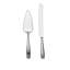 Nambe Dazzle Cake & Knife Server Set