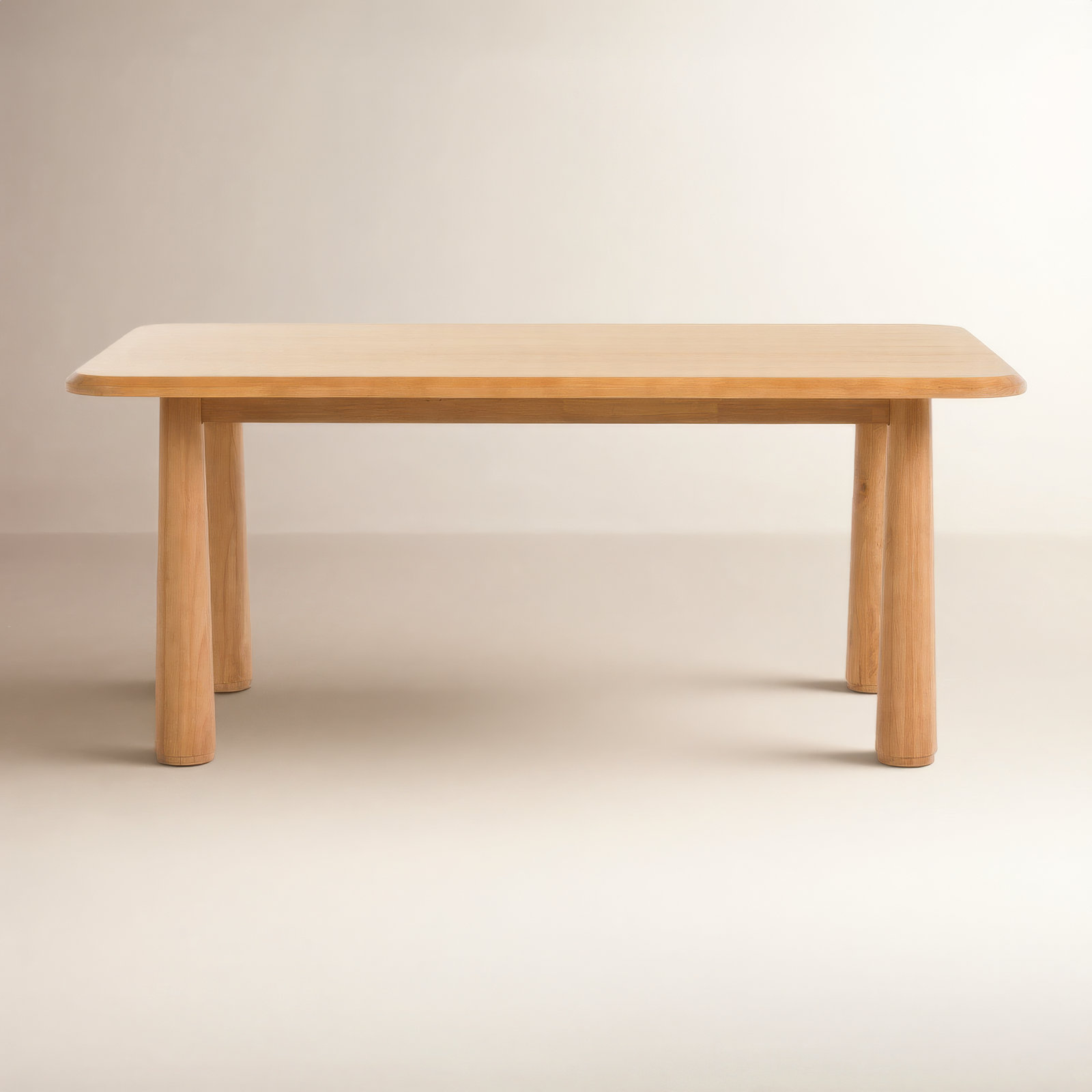 Meridian 43'' Dining Table, Natural Brown, 30" H x 35.4" W x 71" L