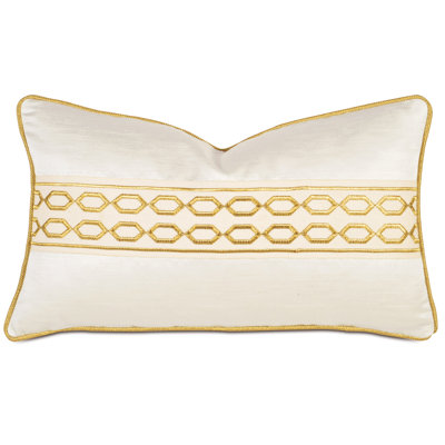 Luxe Geometric Lumbar Pillow Cover & Insert