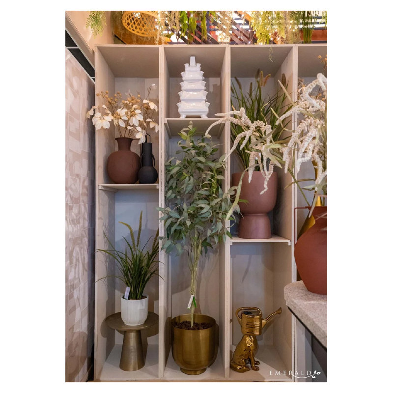 77'' Faux Eucalyptus Tree in Pot Liner