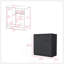 Commode Carlin, chambre à coucher, noir-778193101