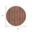 Tapis intérieur lavable rayé 8 pi