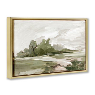  "Paysage de campagne avec des arbres lointains" par Lera