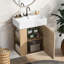 Meuble-lavabo flottant avec lavabo en céramique-882246444-882246440