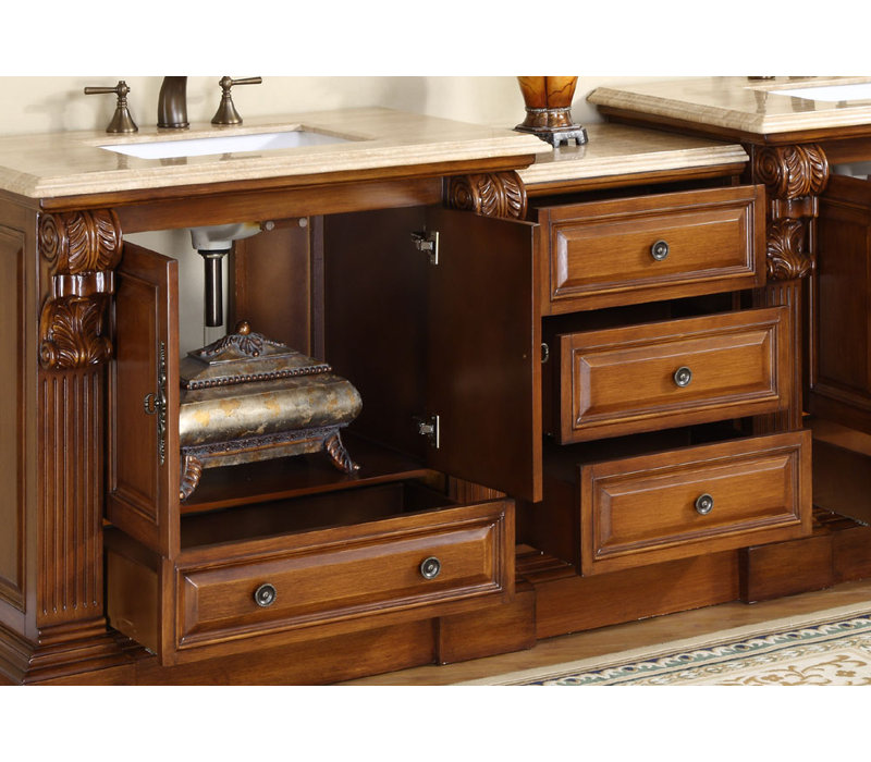 Ensemble de meuble-lavabo double 95 po Tonquin