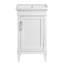 Meuble-lavabo simple 20 po avec comptoir en porcelaine et lavabo Elmington, blanc, pré-assemblé