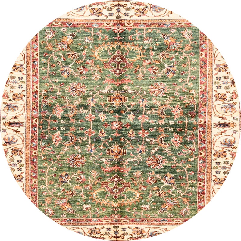 Tapis abstrait moderne 3251, Rond 5 pi