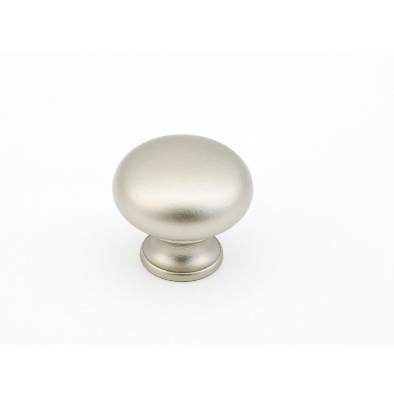 Traditional Round Knob, Distressed Nickel