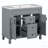 Leorn 35.1'' Single Bathroom Vanity with Resin Top-1293403633
