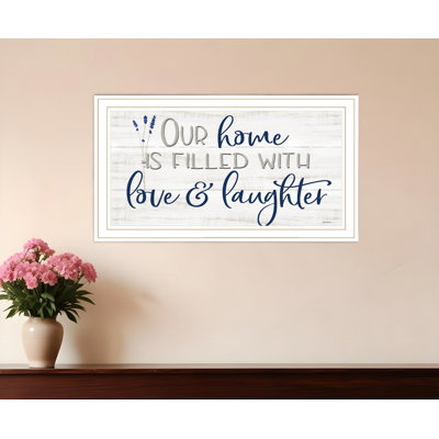 Our Home White Framed Print Wall Art