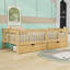 2 Drawers Platform Bed with Full-Length Guardrails and Sturdy Slats-1327408163-1327408190