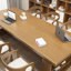 Bureau rectangulaire brun en bois massif-1997989293