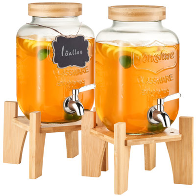Yampa Glass 2 - Piece Beverage Dispenser Set
