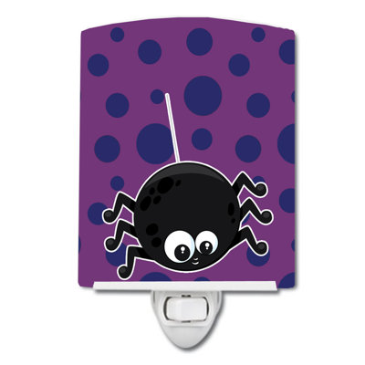 Éclairage de nuit en céramique spider Halloween