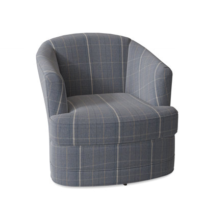 Magdaline Greyson 29" Wide Swivel Barrel Chair