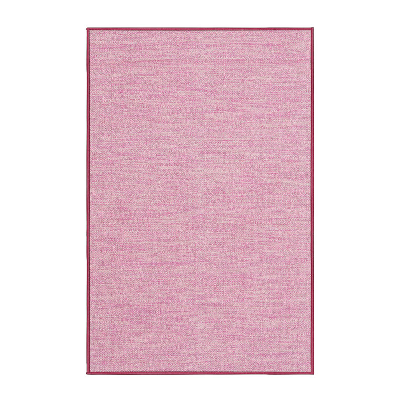Tapis de zone rose contemporaine, Rectangle 8 pi x 10 pi