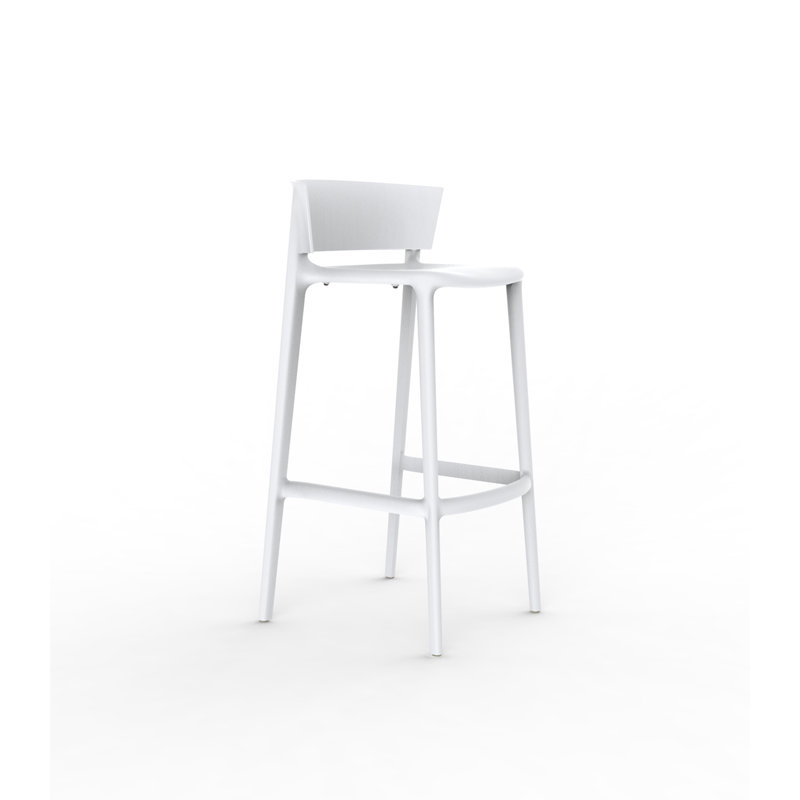 Africa Bar / Counter Stool (Indoor/Outdoor), White, 26"