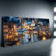 «Venice Canal Twilight», reproduction sur toile 3 pièces pour vacances Vibe Living Home Decor-1506491737