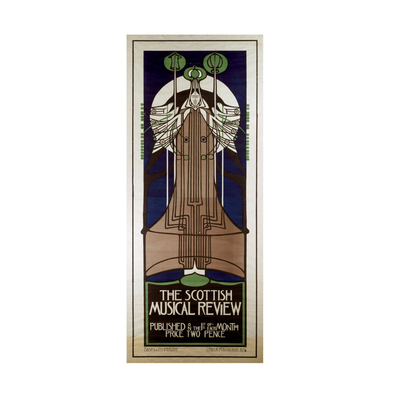 Charles Charles Rennie Mackintosh, H 19 po x l 8 po