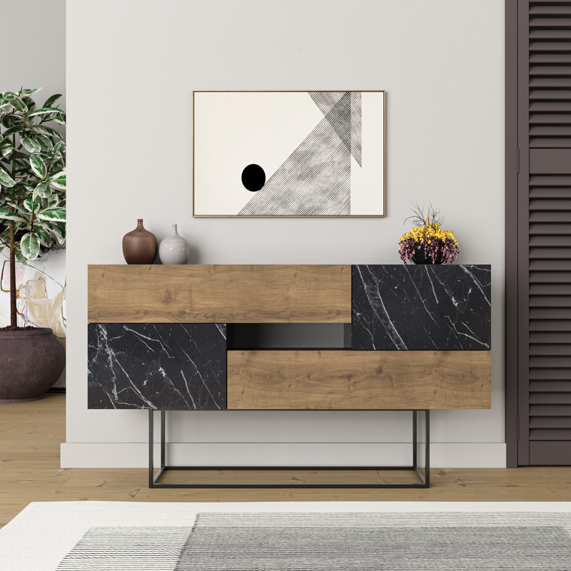 Mazzitelli 145cm Console Table, Brown/Black