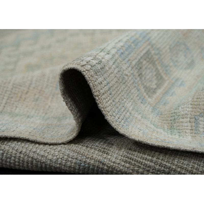 Tapis turc Oushak fait à la main 2 pi 10 po x 11 pi 1 po