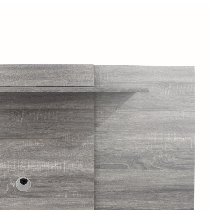 Lakyria Wall Mounted TV Panel for TVs up to 50", Grey Oak