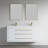 61 " W 1 Single Double Vanity Bathroom Vanity With Solid Surface Top-93549456-93549453