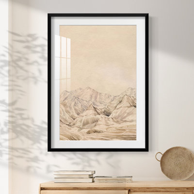 Twilight Peaks II -Framed Print