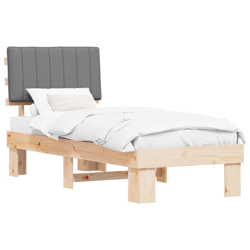 Bed, Light Grey, Small Single (2'6)