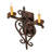 Steel Candle Wall Light