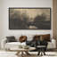 Moody, paysage sombre avec arbres et eau, art moderne-100937216-111696329