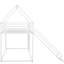 Lit superposé simple blanc avec glissade - Métal robuste pour glissade de chambre décorative-1136151746
