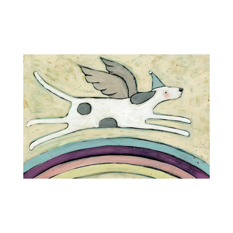 Dogs Go to Heaven 1 Piece Painting on Canvas, 66.04 cm H x 45.72 cm W x 1.91 cm D, Wrapped Canvas