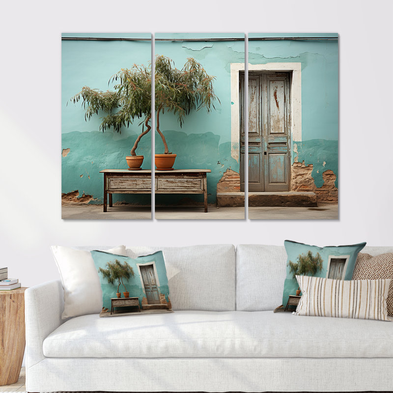 «Cuba Tranquily Retreat II», ensemble d'art mural sur toile Cuba, H 40 po x l 60 po x P 1 po
