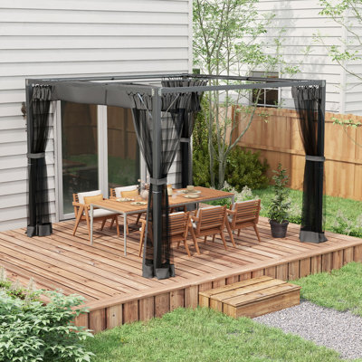 2.97m x 2.97m Aluminium Pergola