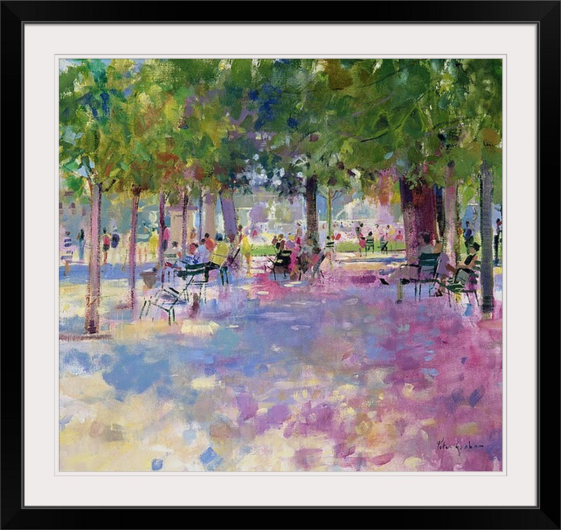 «Anjuman Tuileries, Paris» par Peter Graham, reproduction d'art, H 16 po x l 16 po x P 1,25 po, Toile