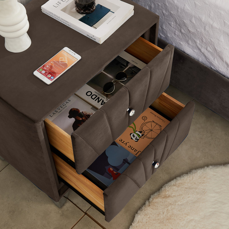 Table de chevet Juaria, Brun