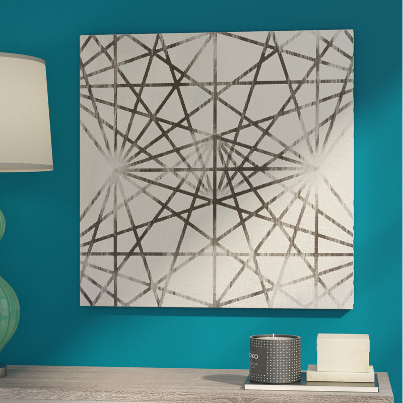 «Modern Abstracts SpiroGraph» par 5by5collective, reproduction d'art graphique sur toile, H 18 po x l 18 po x P 1,5 po