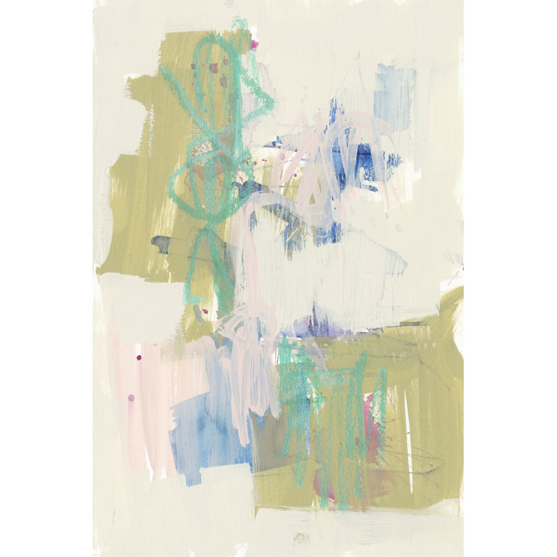 Balancing Pastels II, H 18 po x l 12 po, Doré, Impression encadrée avec passe-partout