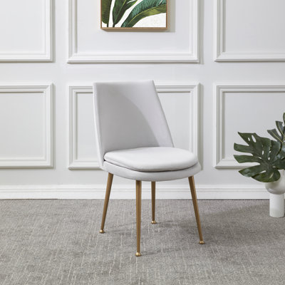 Chaise d'appoint en velours Siena