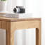 Bureau rectangulaire brun en bois massif avec 2 tiroirs-89521068-89521071