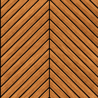 Chevron Slat - Oak