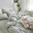 MooMee Striped Duvet Cover Set 100% Washed Cotton Linen Like Textured-105229478-112681251
