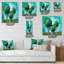 Paysage coloré impressionniste II - horloge murale moderne-127176942