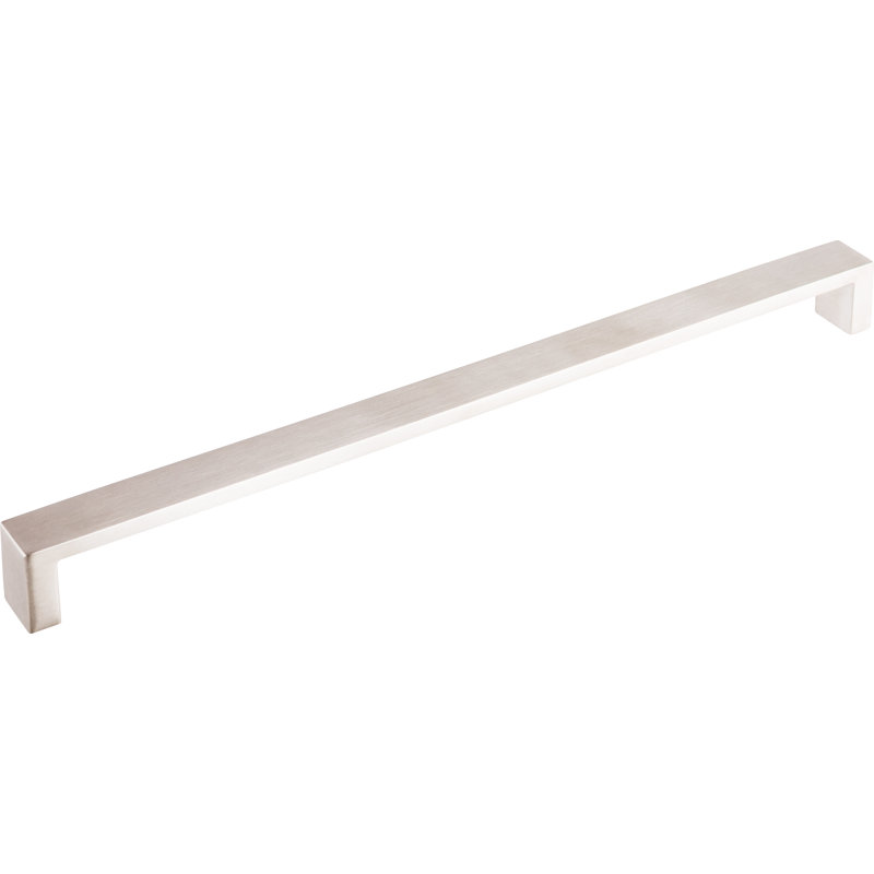Modern Metro Bar Pull, Brushed Stainless Steel, 12" Center to Center