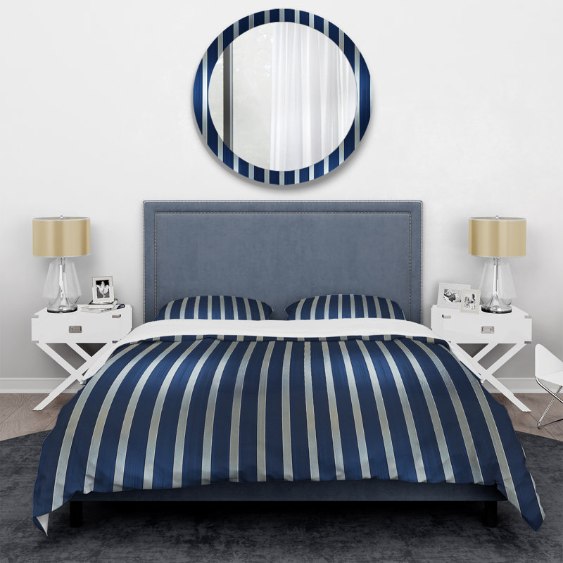 Ensemble de housse de couette Glamour Pinstripe III - Glam, Housse de couette pour grand lit + 2 taies décora