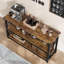 Console à 3 niveaux, table d'entrée étroite avec rangement 47,2 po-303639499