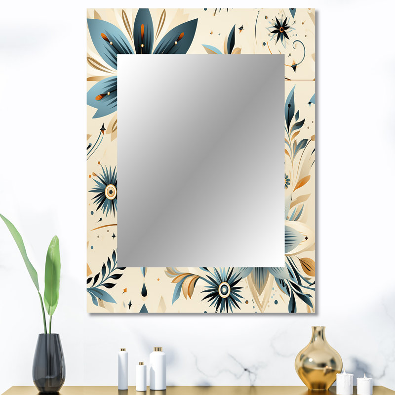 Alexo - Bohemian Rectangular Wall Mirror, 40 po x 30 po