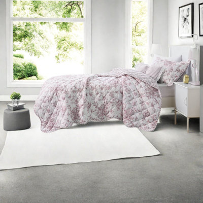 Ensemble de literie réversible, polyester doux TG, maison de campagne